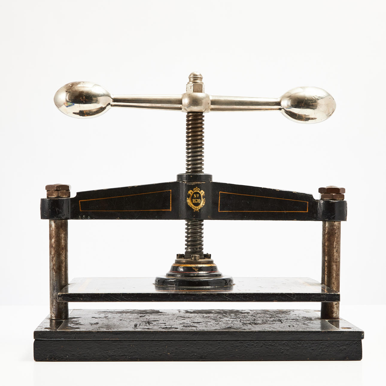 PLANT PRESS/BOOK PRESS, cast iron, 18th/19th century, Alexanderwerk ...