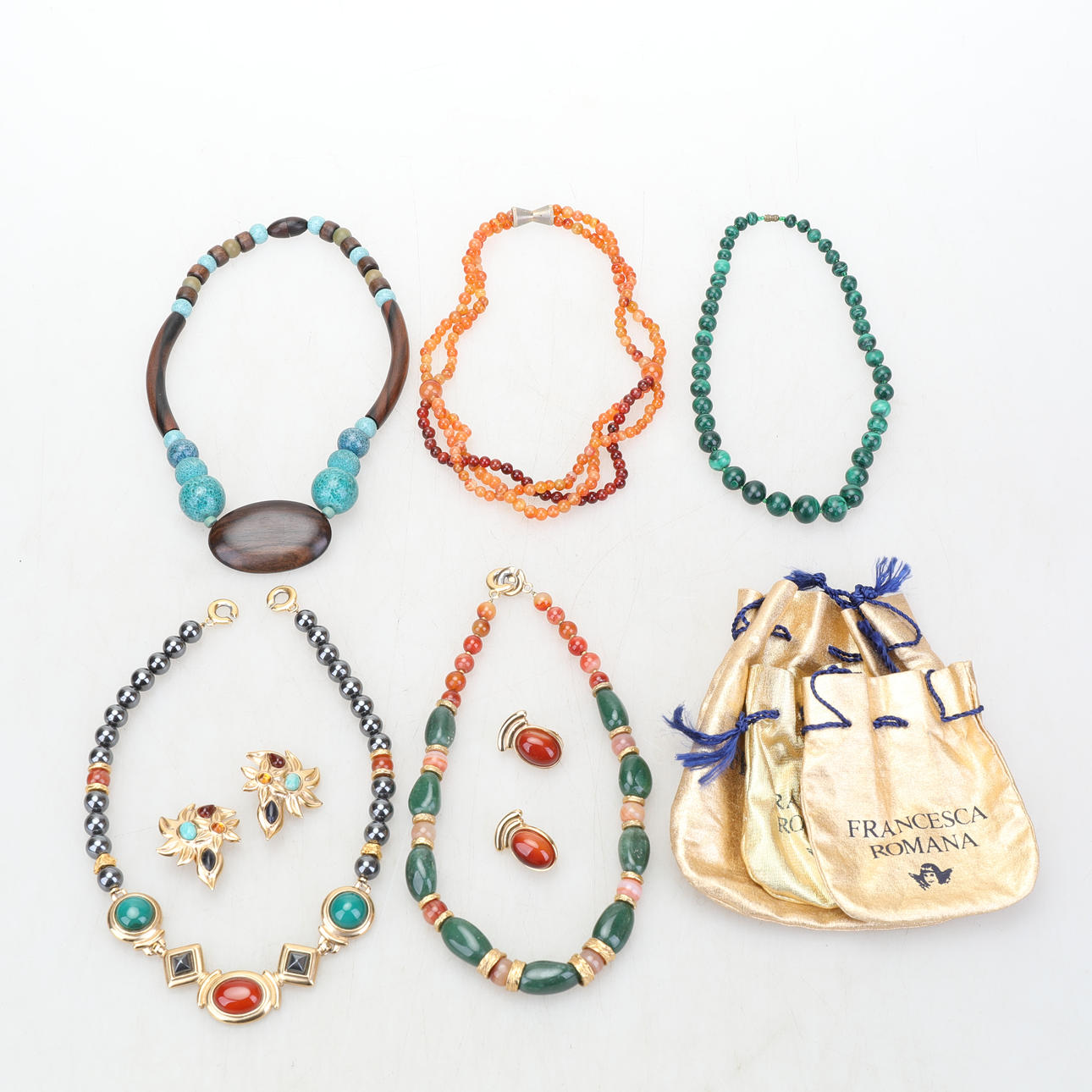 SCHMUCK, Collie, Ohrclips, Halbedelsteine, Schmuck.