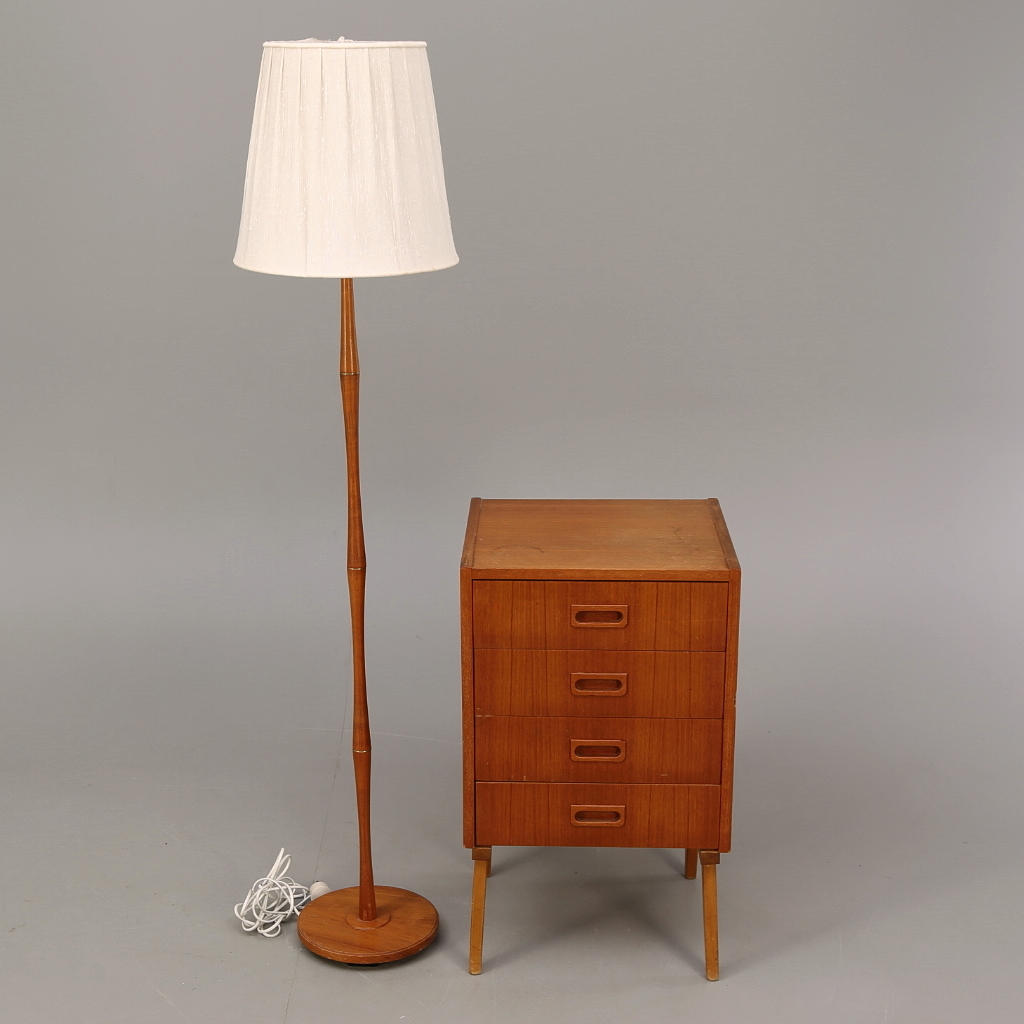 HURTS + GOLVLAMPA, teak, 1960-tal.
