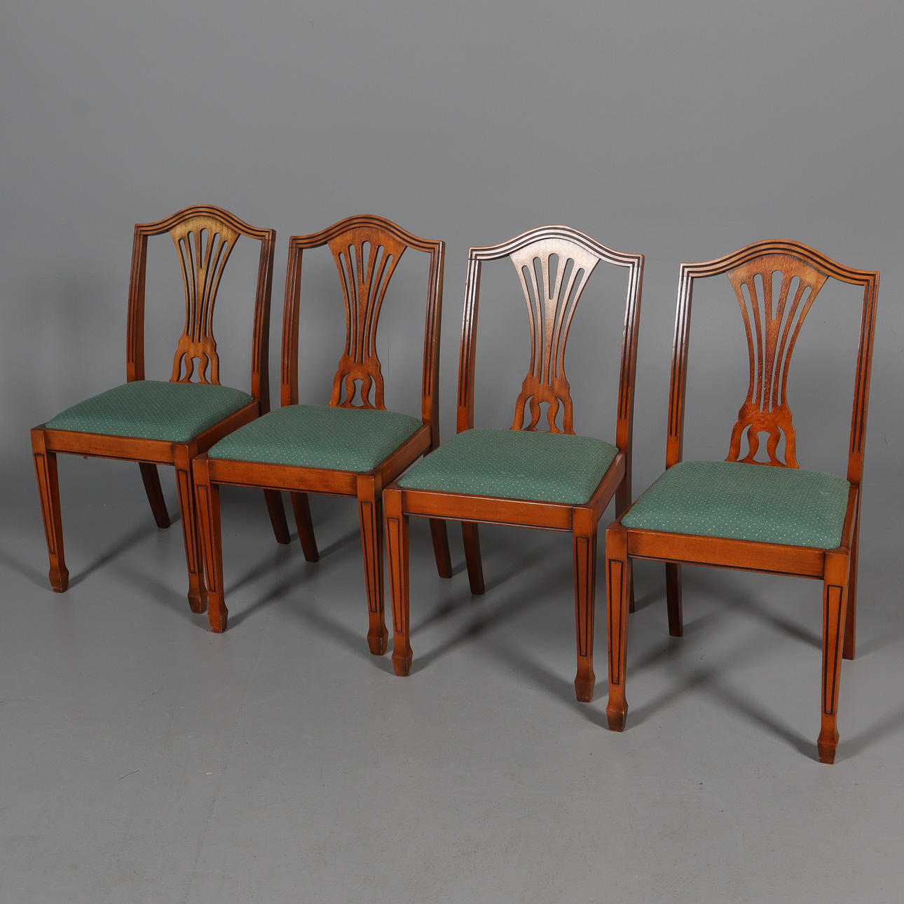 STÜHLE, 4 Stück, Jugendstil.