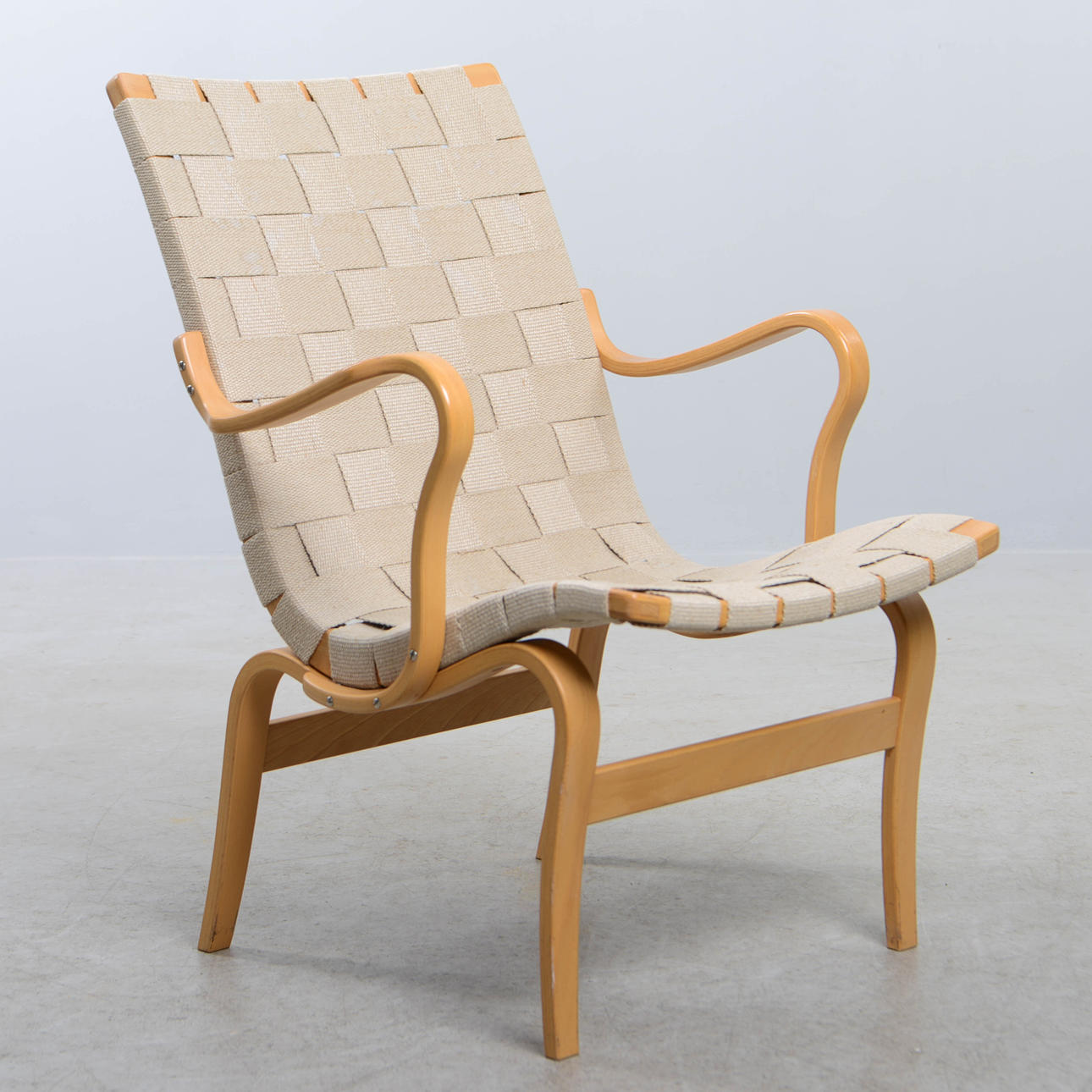 BRUNO MATHSSON. "Eva", lænestol, Dux.