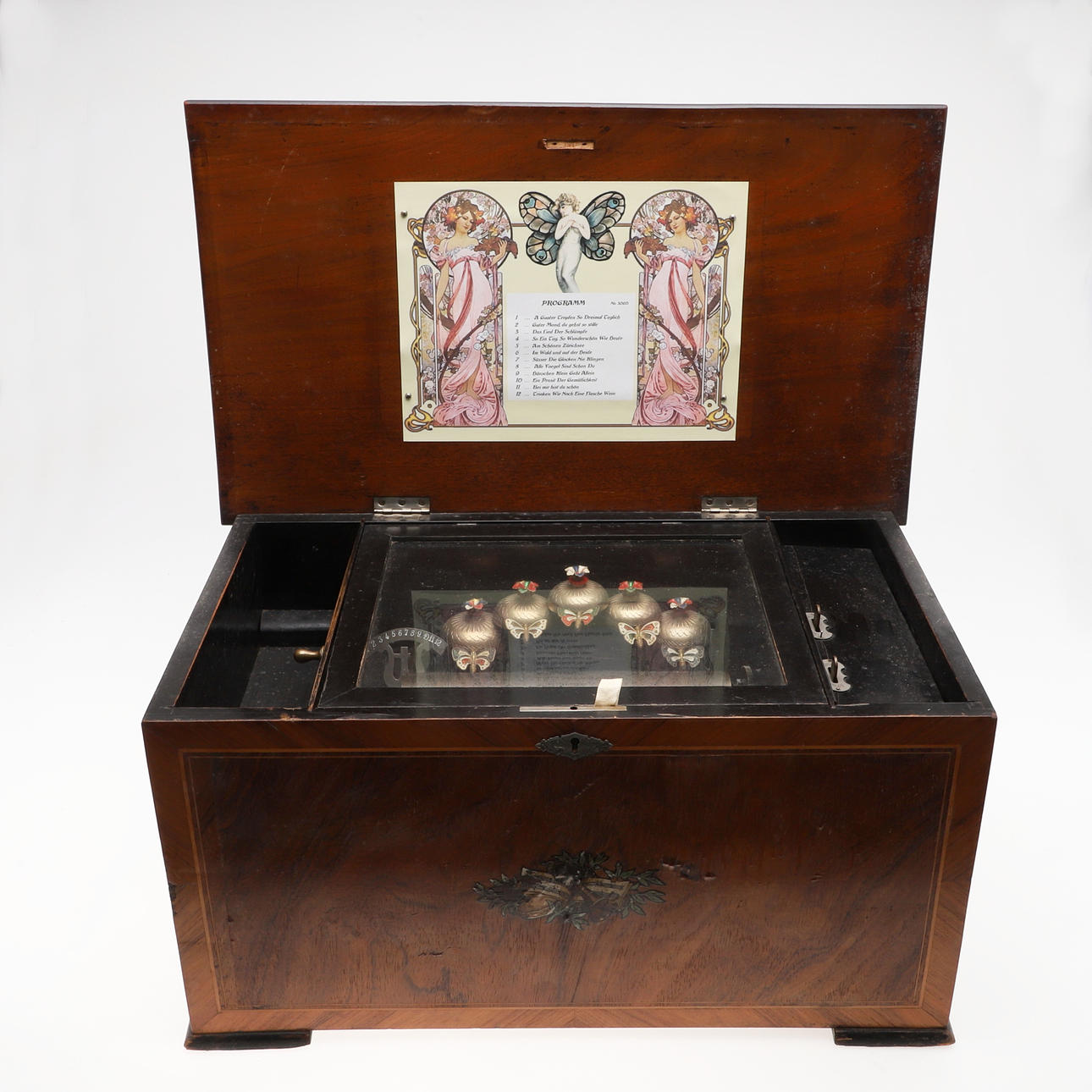 LARGE VICTORIAN MUSIC BOX - 12 AIR.