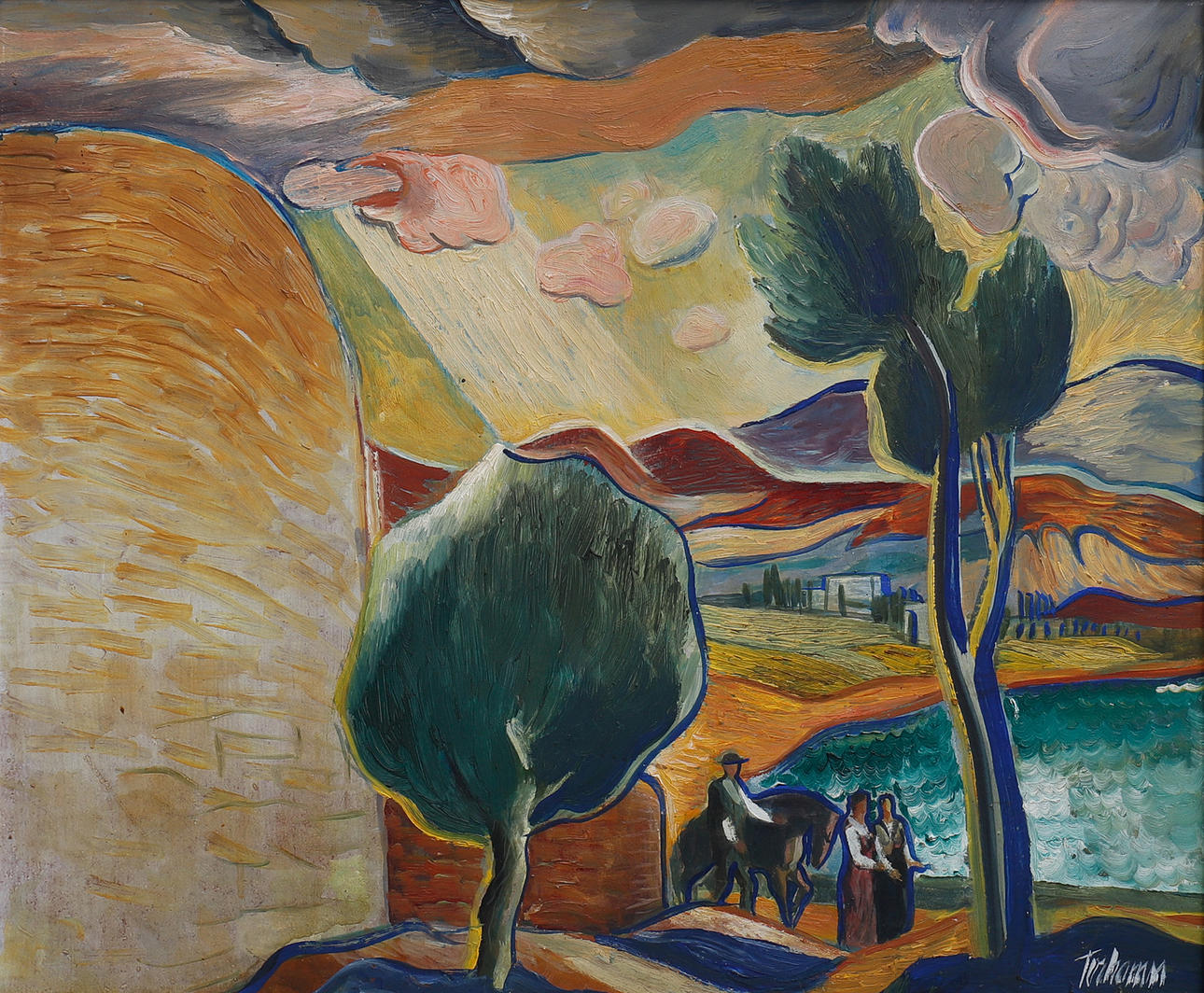 GUNNAR TORHAMN. SICILIAN LANDSCAPE.