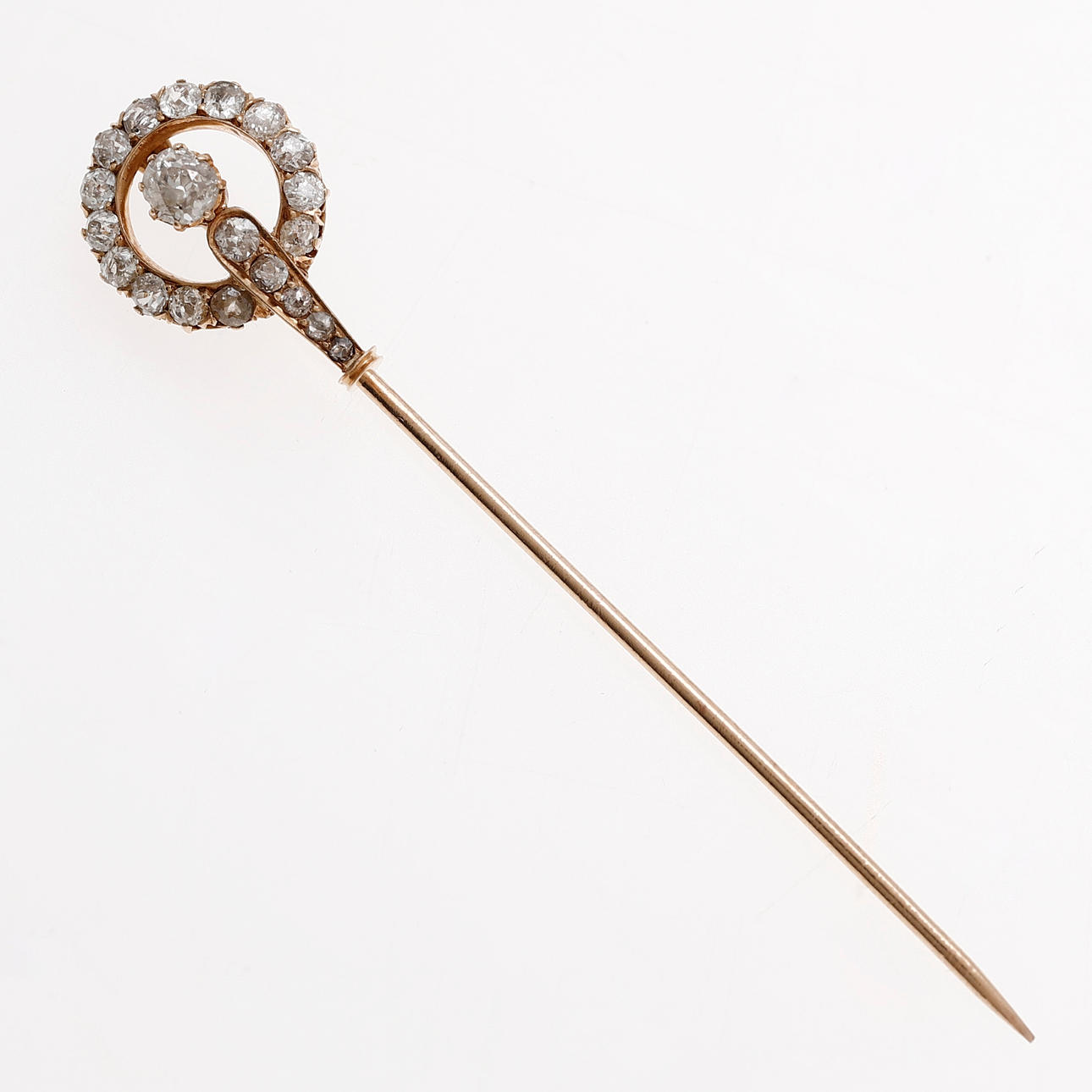 Diamonds tie pin, early 20th Century.