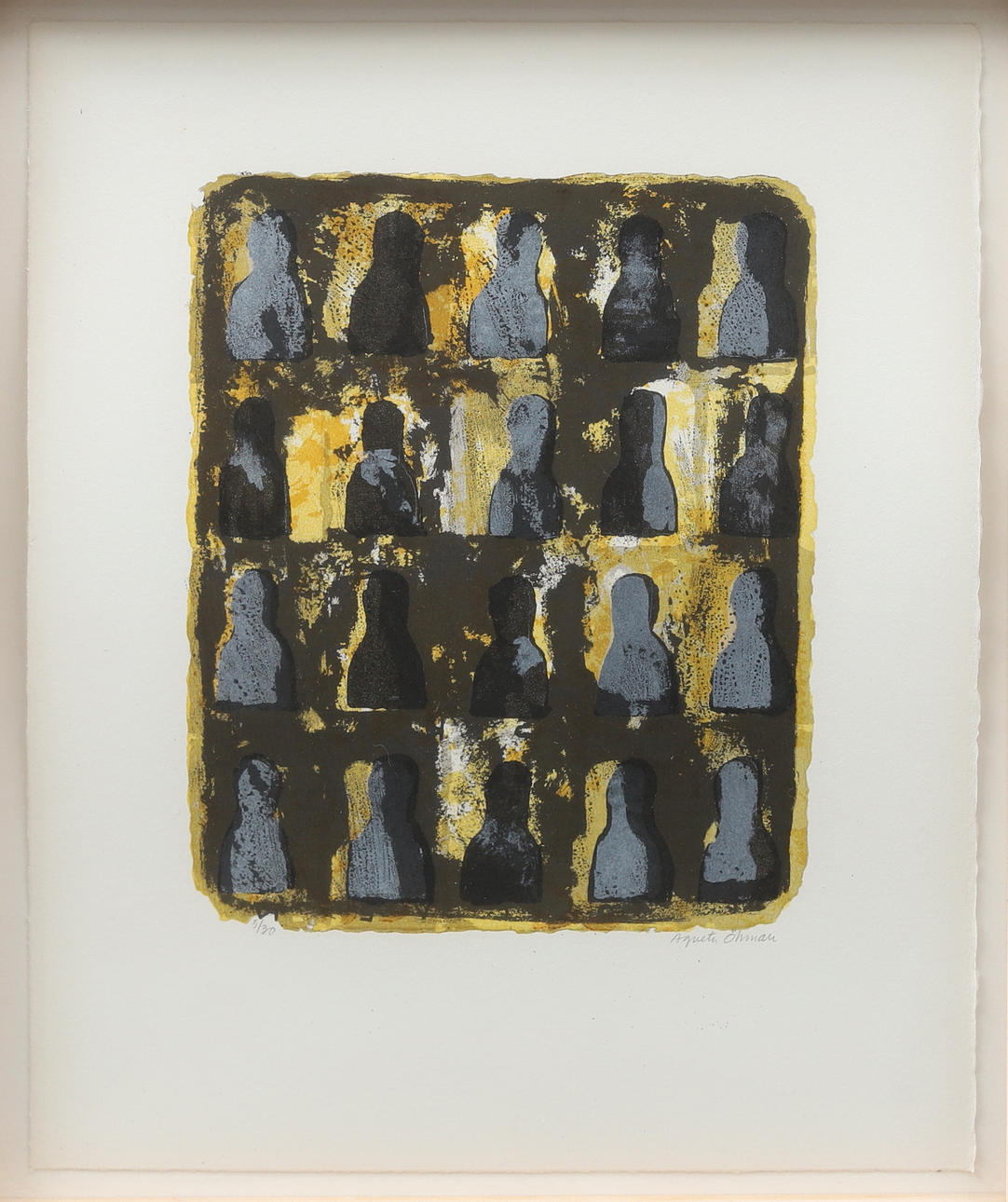 AGNETA ÖHMAN-SAMUELSSON (1949-). Composition, lithograph, signed and numbered.