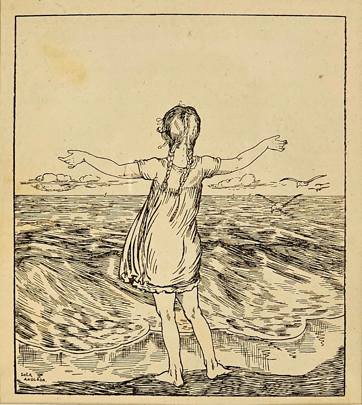 LOLA ANGLADA. SIN TÍTULO. LITOGRAFÍA SOBRE PAPEL.