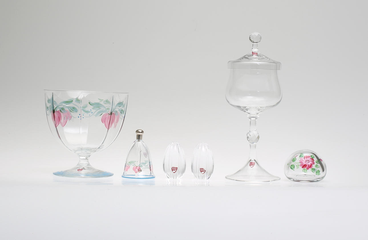 KONSTGLAS, 6 delar, Orrefors.