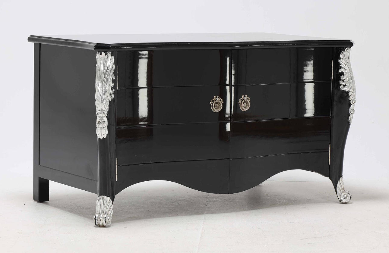 CABINET, lacquered wood. Decca.