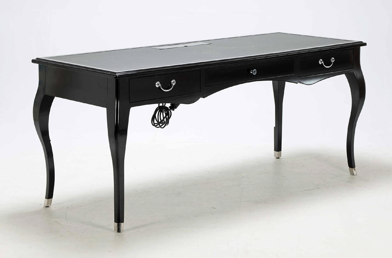 DESK, lacquered wood. Decca.