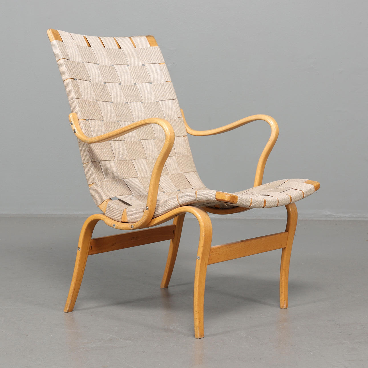 BRUNO MATHSSON. Fåtölj Eva, Firma Karl Mathsson.