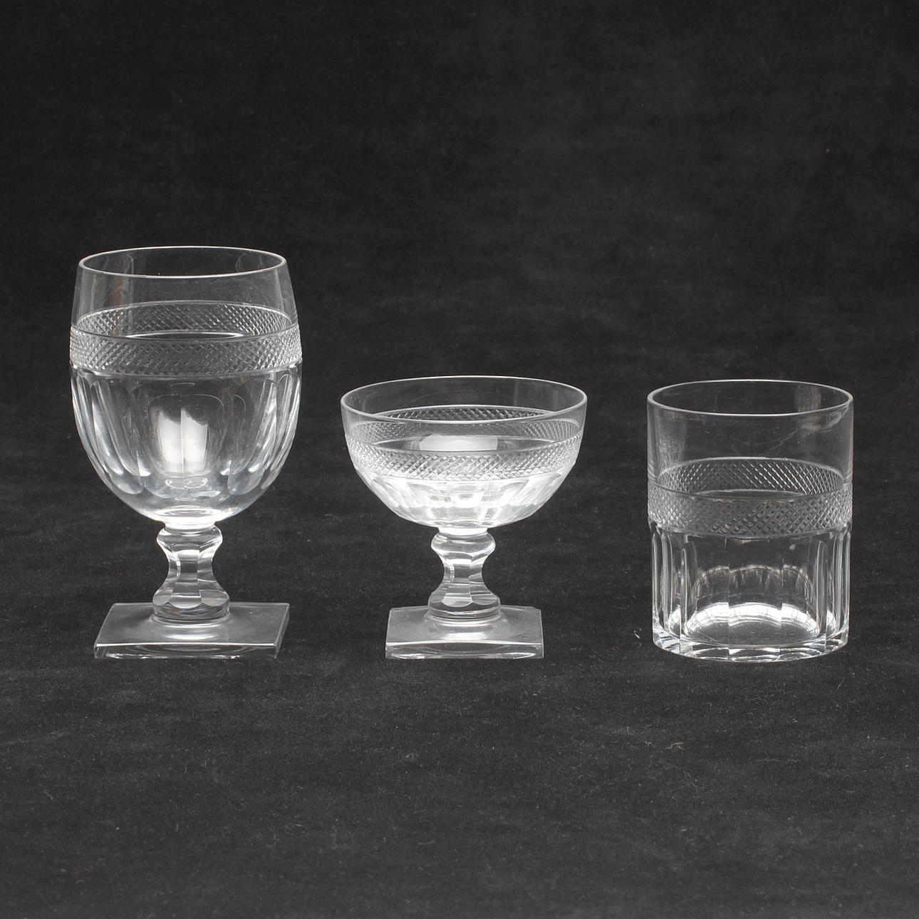 GLASSERVISDELAR, 23 delar, Sverige, 1900-talets mitt.