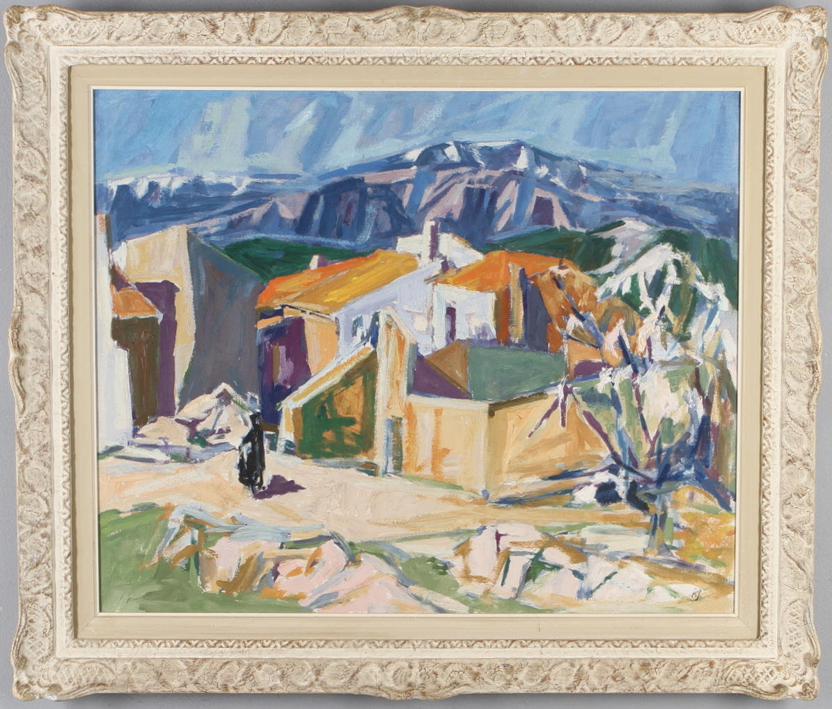 RAGNAR JOHANSSON. Motiv från Teneriffa, olja på duk, singerad.