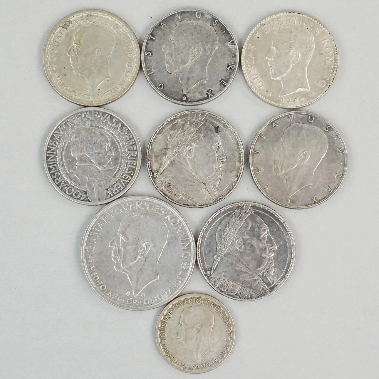 MYNT/JUBILEUMSMYNT, silver, 9 st.