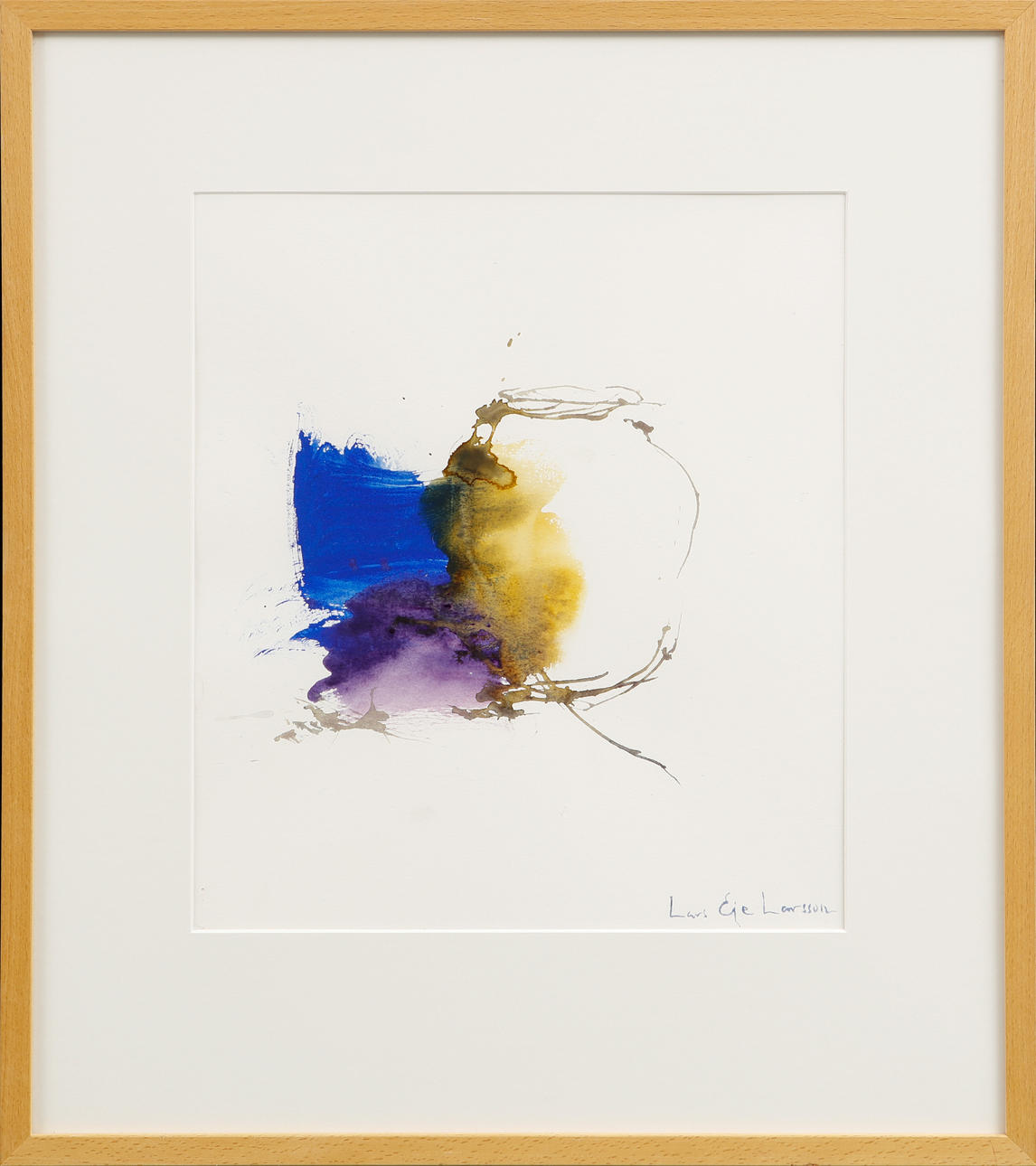 LARS EJE LARSSON. Composición, acuarela, firmada.