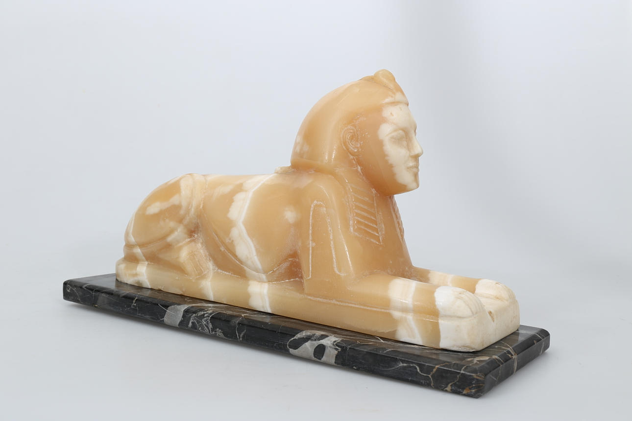 SKULPTUR, alabaster och marmor, empirestil, 1900-tal.