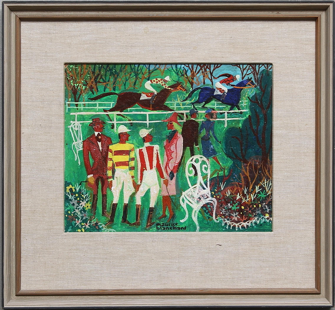 MAURICE BLANCHARD. Olja på pannå, signerad.