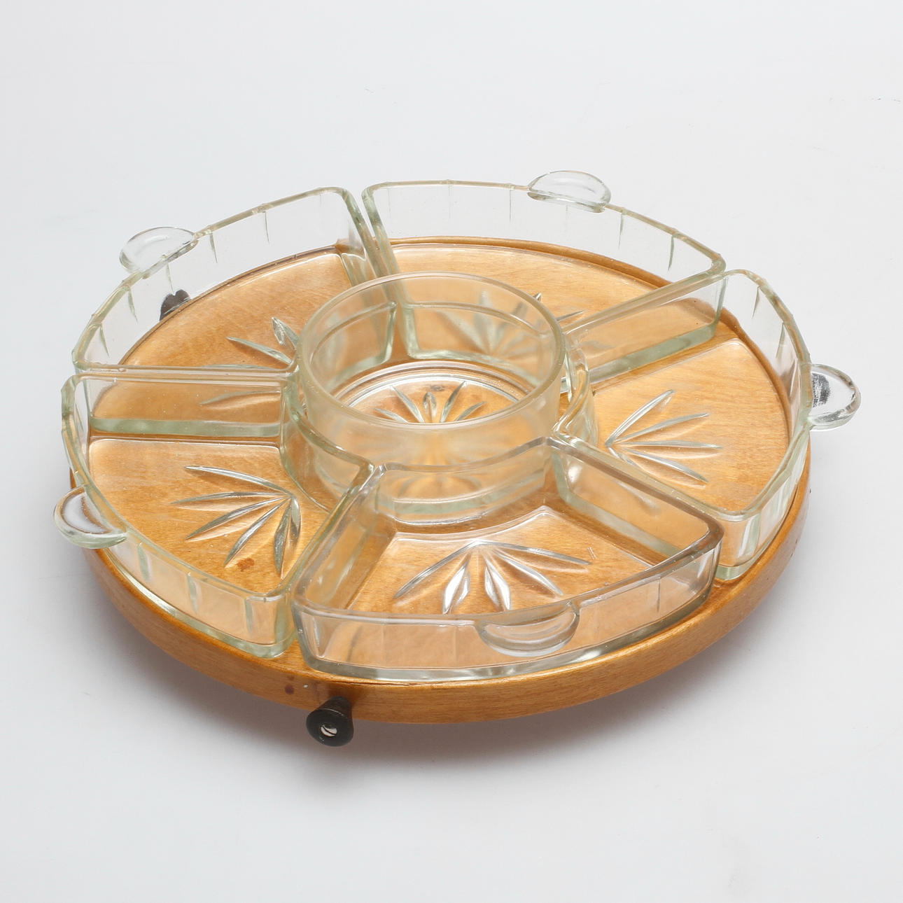 SERVERINGSSNURRA. Så kallad Lazy Susan, 1900-talets mitt.