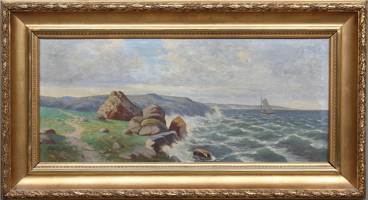 OIDENTIFIERAD KONSTNÄR. Olja på duk, signerad C. Holst och daterad 1905.