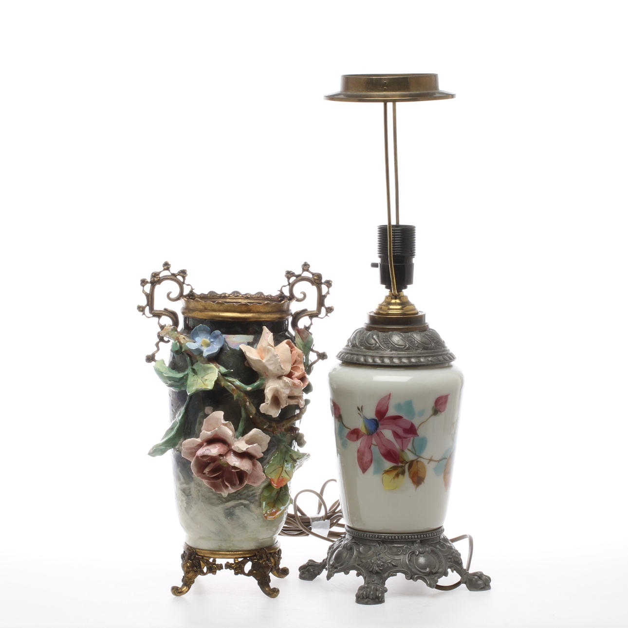 VAS samt BORDSLAMPA, 1900-tal.