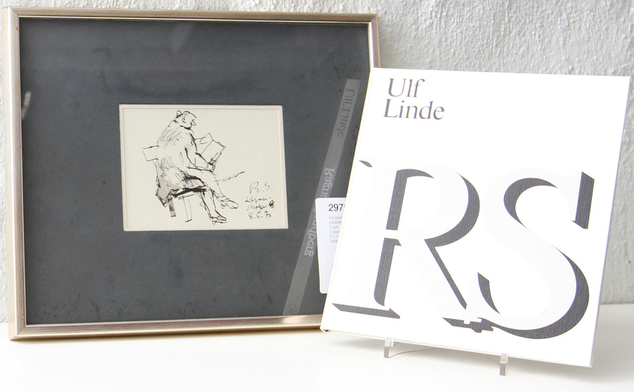 RAGNAR SANDBERG. Tusch. "Liljanskogen, 8.5.70", signerad R.S.