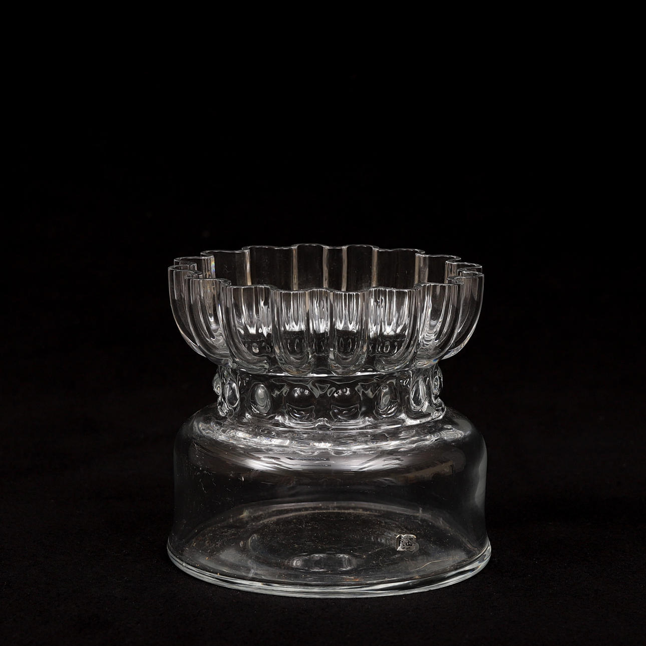 ROLF SINNEMARK. Vas, glas, "Bukett", Boda.