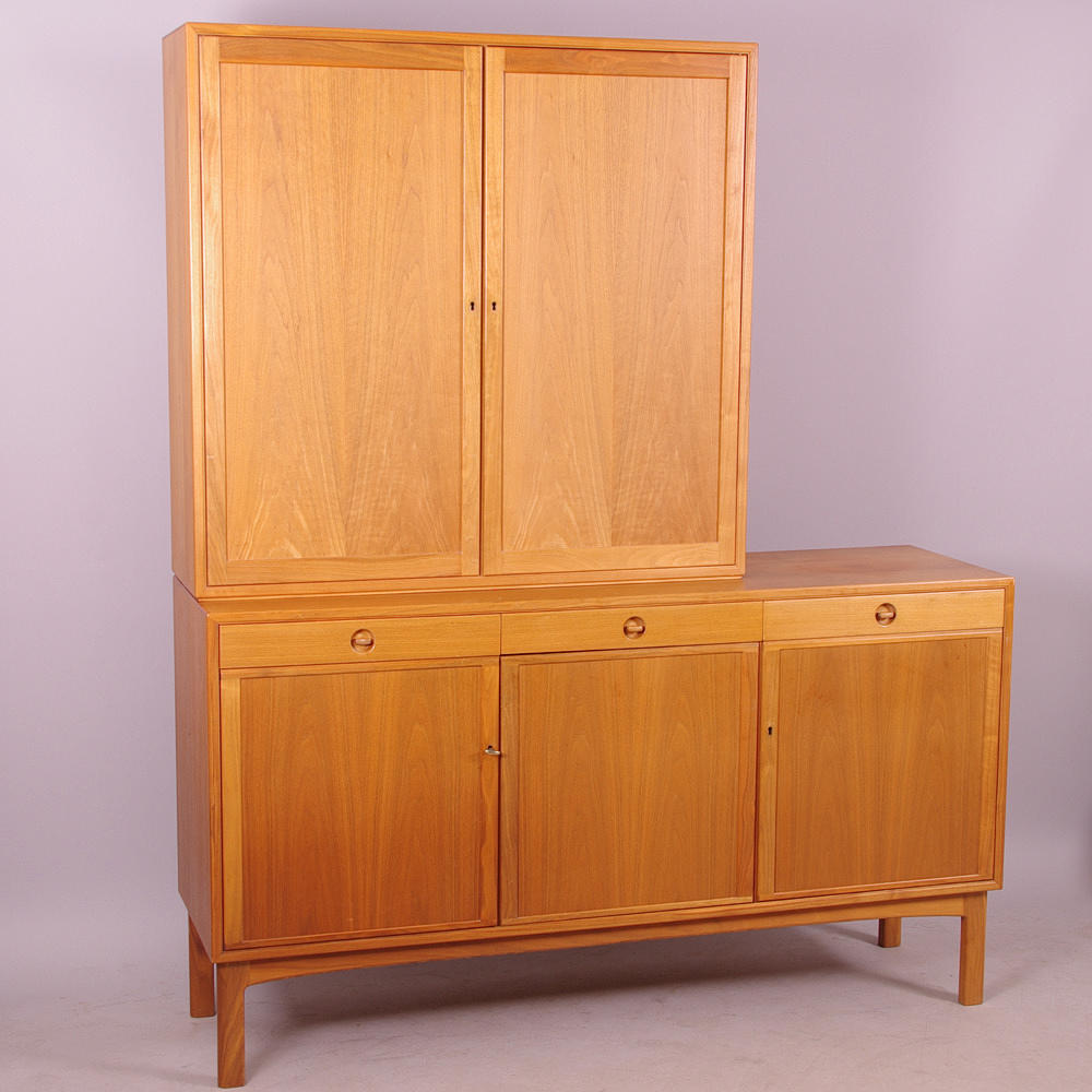 SIDEBOARD MED ÖVERSKÅP, mahogny, Skaraborgs möbelindustri Ab.