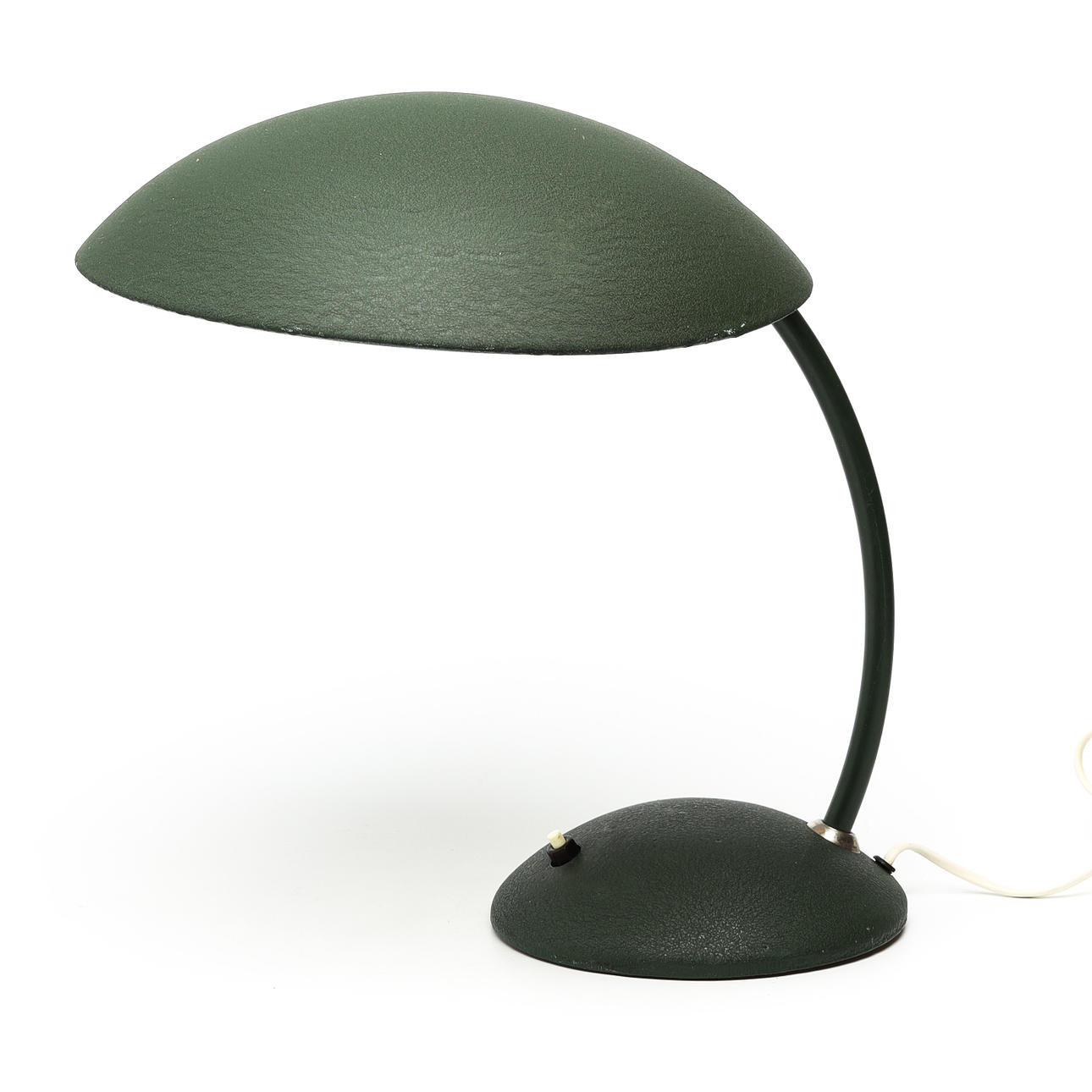 TABLE LAMP, lacquered metal, funky, 1930s.