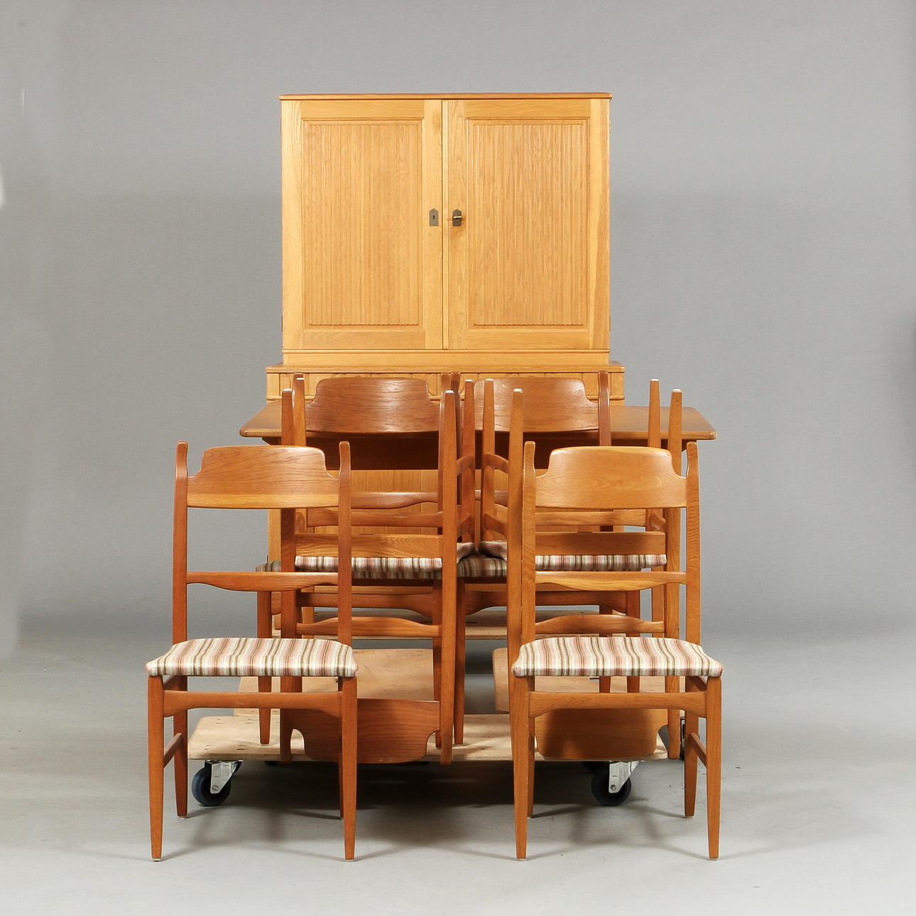 MATSALSMÖBEL, 8 delar, "Calmare nyckel", Carl Malmsten.