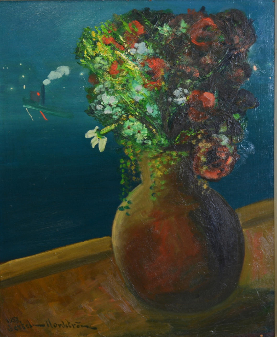 BERTEL BERTEL-NORDSTRÖM. Olja på pannå.