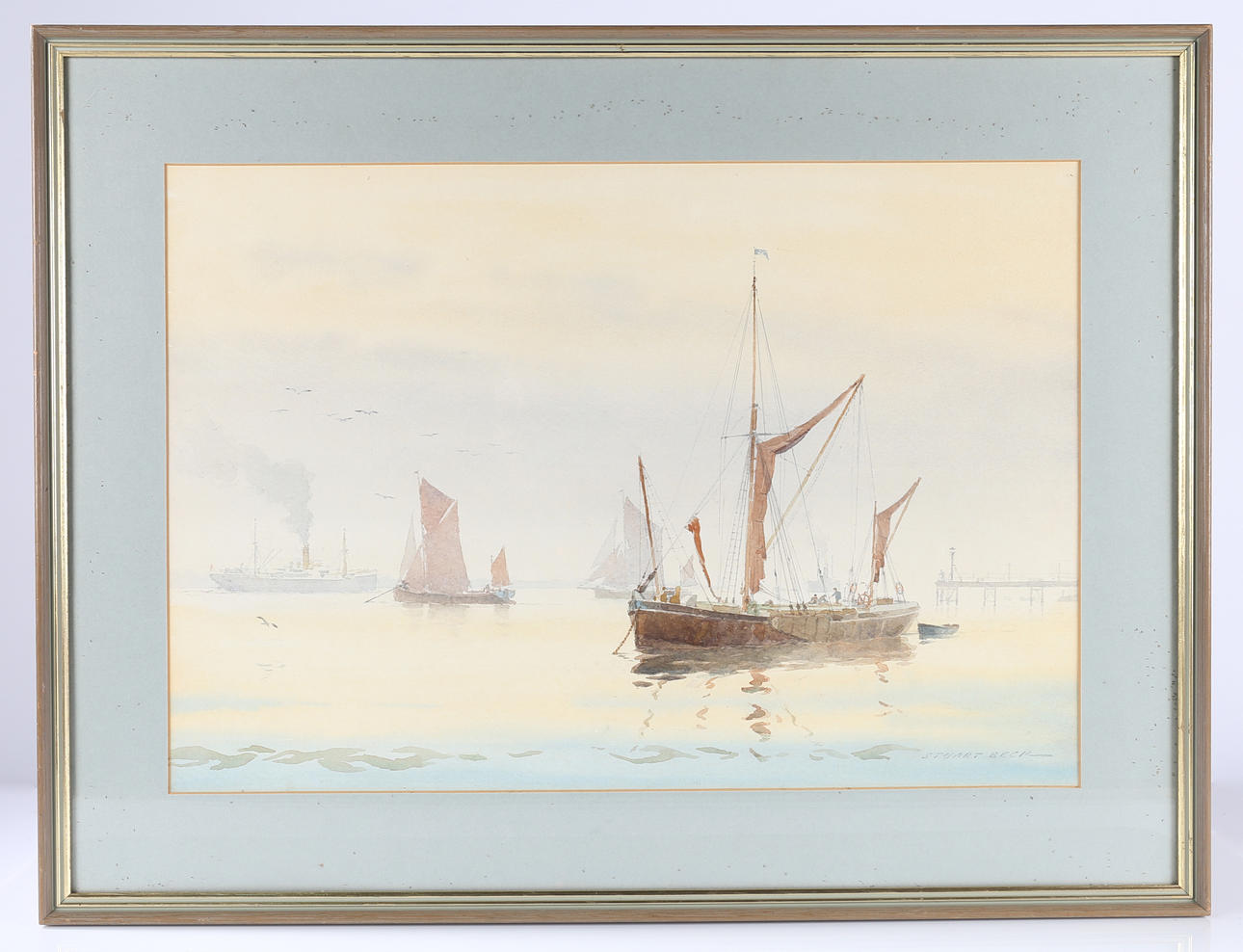STUART BECK, RSMA (1903-2000) ”KVÄLLENS STILLBILD”. Konst - Måleri ...
