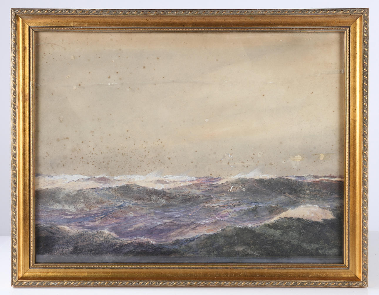 R MACGREGOR (BRITISH, 19TH CENTURY) SEASCAPE.