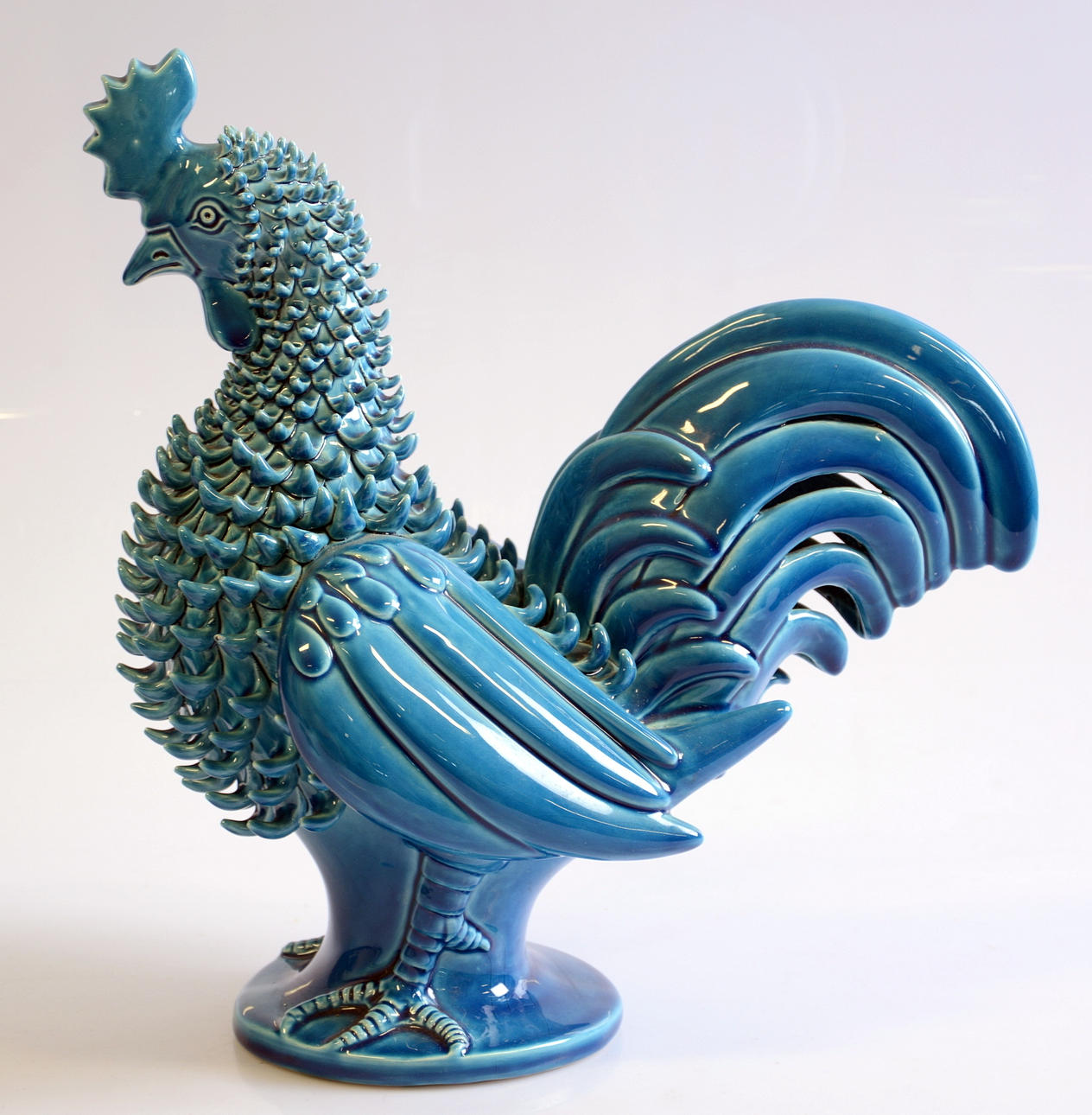 FIGURIN, porslin, tupp, Italien.