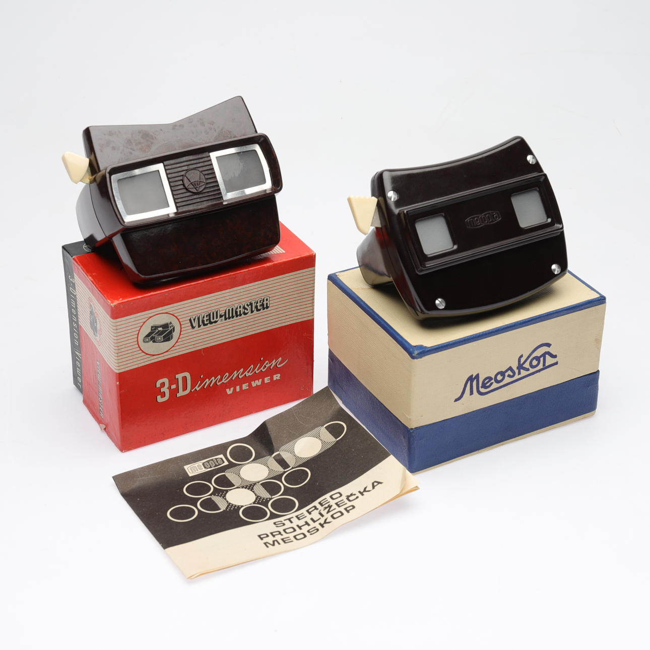VIEWMASTERS, 2 pcs, Meopta and View-Master, 1900s.