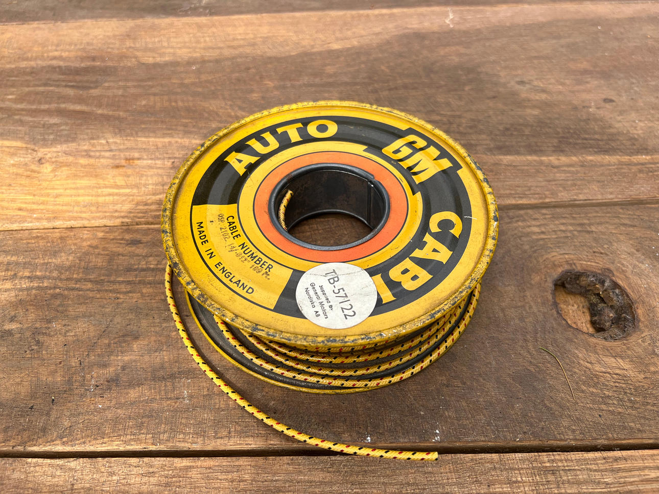 BILKABEL, GM Auto Cable, 1 rulle, 1900-tal.