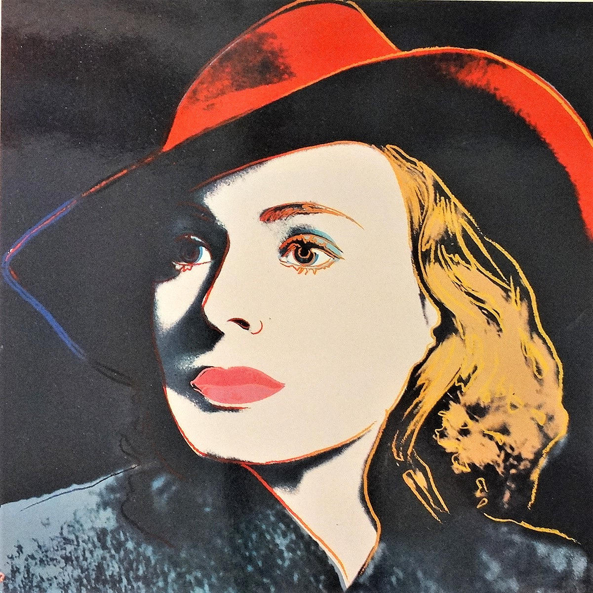 ANDY WARHOL. I. BERGMAN, tryck, omkring år 2000.