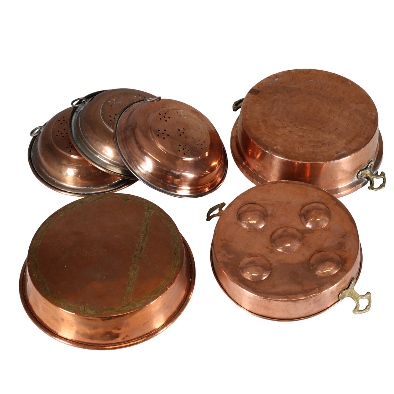 COPPER MOLDS, 12 pcs 18/1900s.