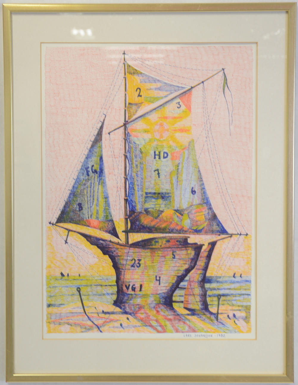 LARS JOHANSSON. Tuschteckning.