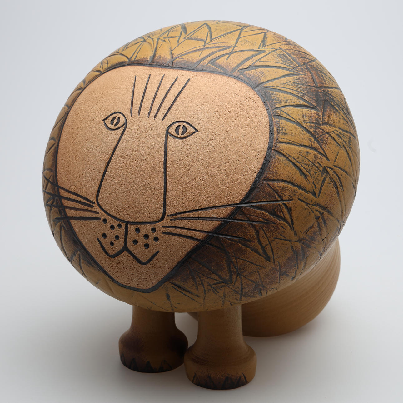 LISA LARSON. FIGUR, Lejon Maxi, stentøj, Gustavsberg.