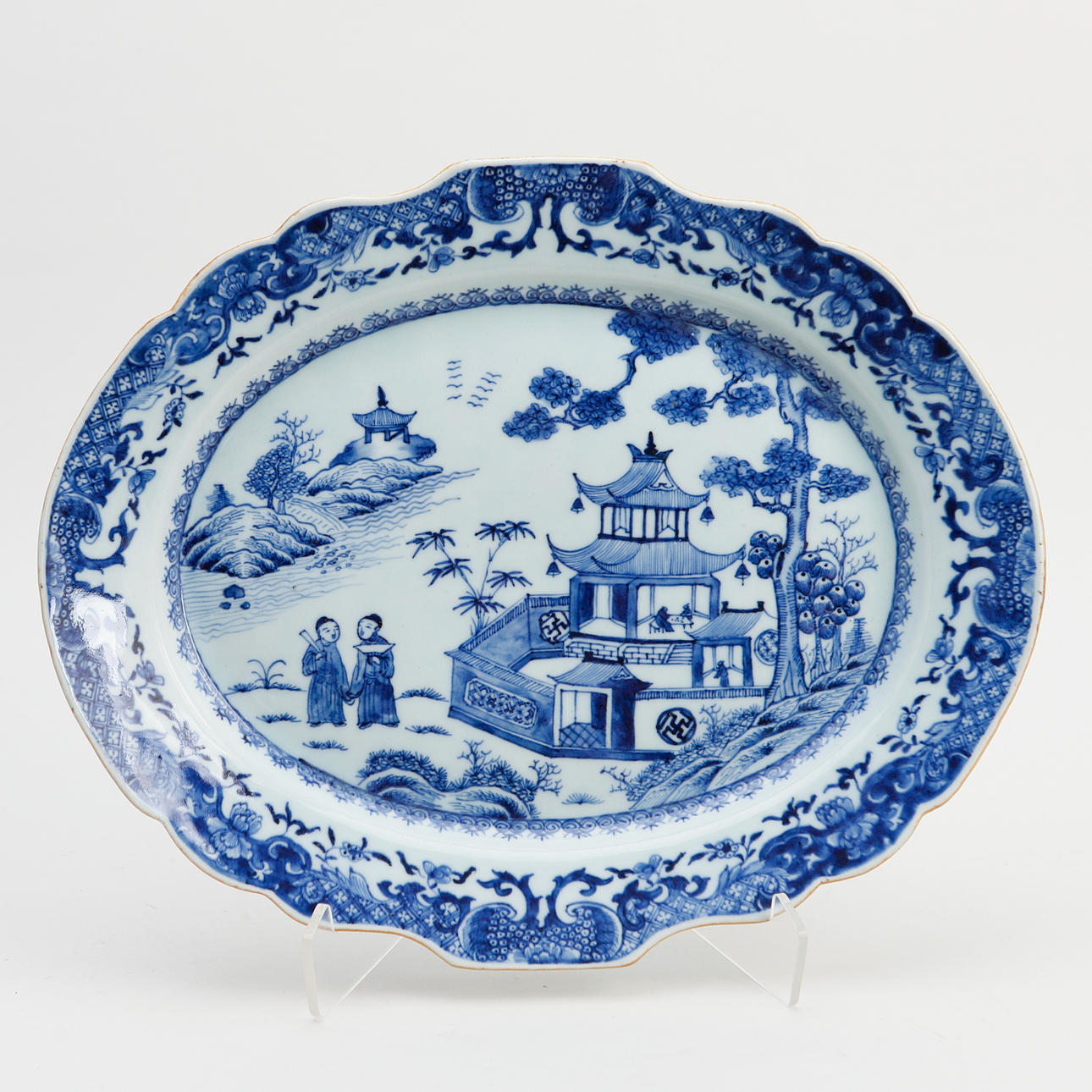 STEKFAT, porslin, Kina, 1700-tal.