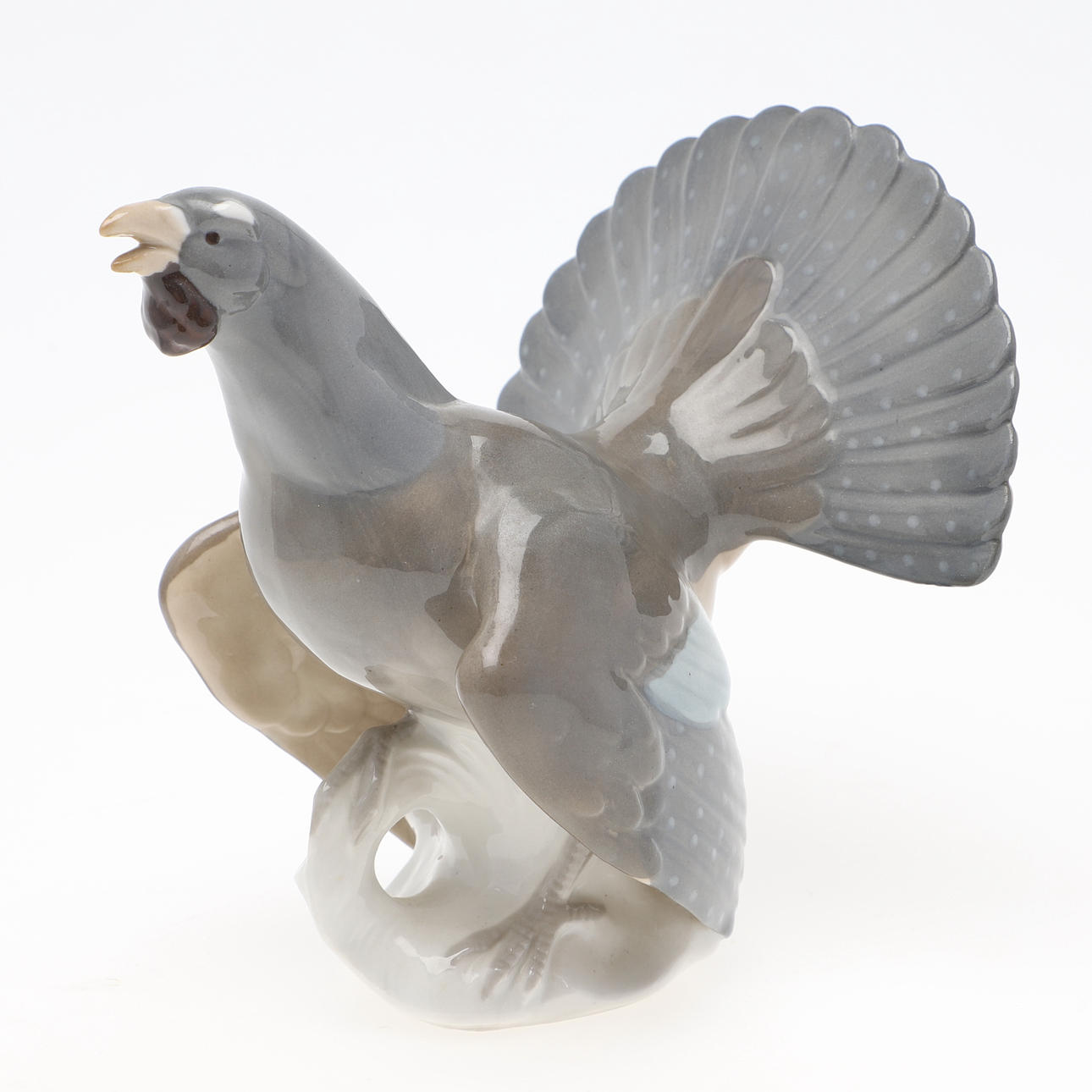 FIGURINE, ceramic, bird, marked GDR.