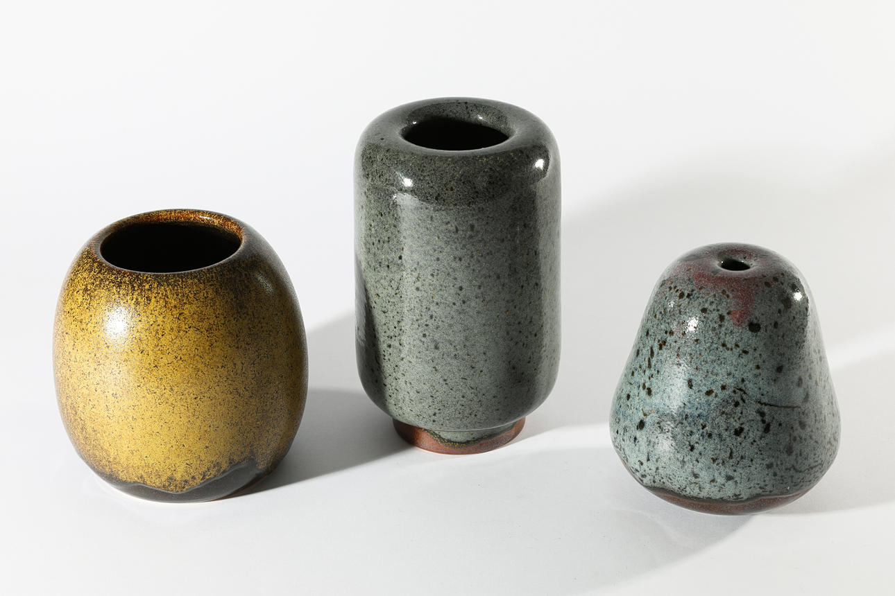 HORST KERSTAN. 3 ceramics, vases (170-16).