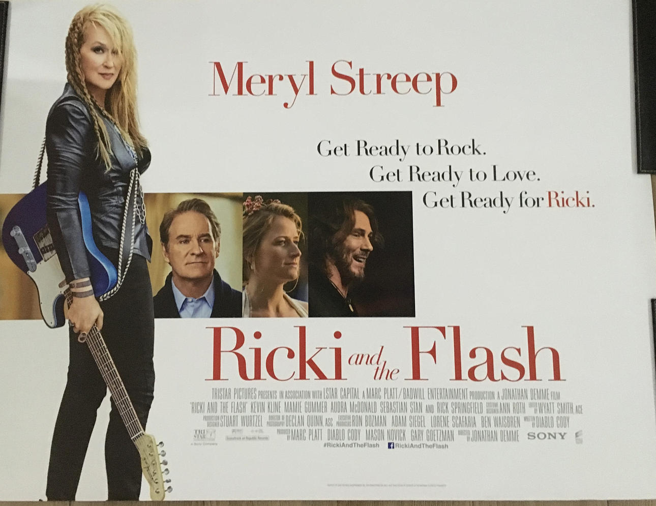 TWO 'RICKI AND THE FLASH' MOVIE POSTERS.
