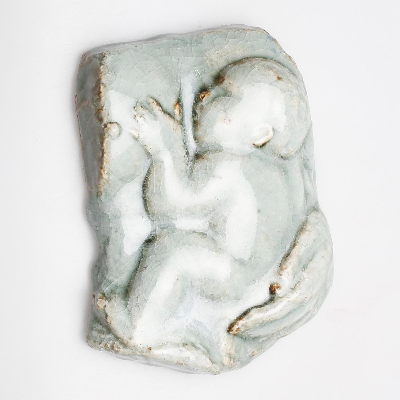 MICHAEL SCHILKIN. VÄGGSKULPTUR, keramik, Arabia, signerad.