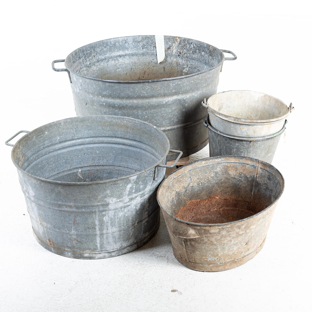 OBJETOS DE ZINC, un Lote.