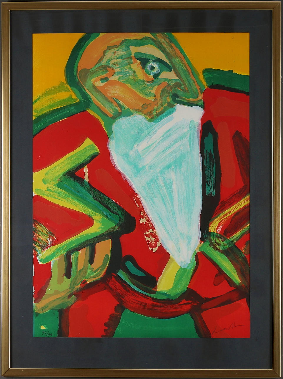 BENGT LINDSTRÖM. "Gustav Vasa", färglitografi, signerad och numrerad 94/99.