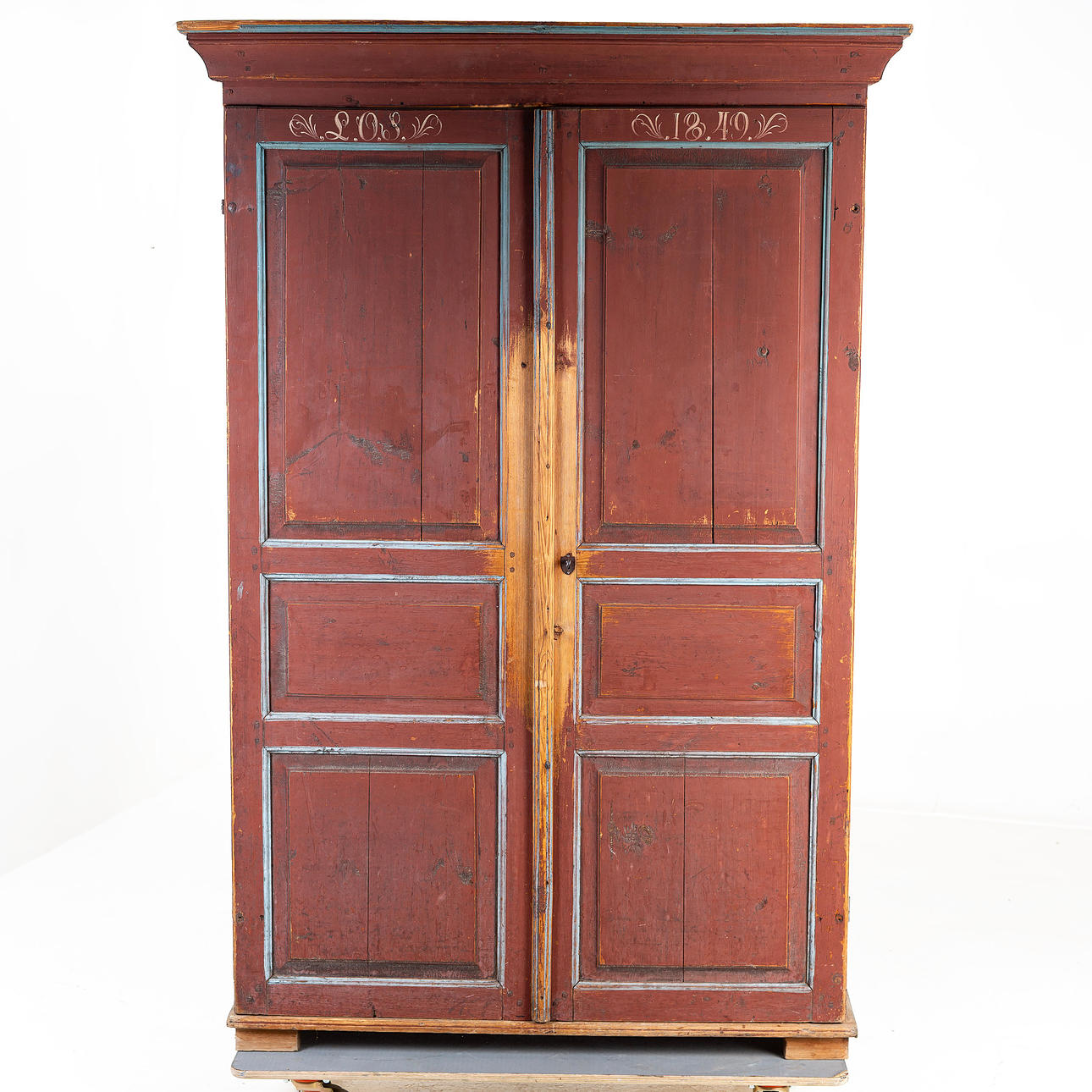 CABINET, Allmoge, Hälsingland, bears date 1849.