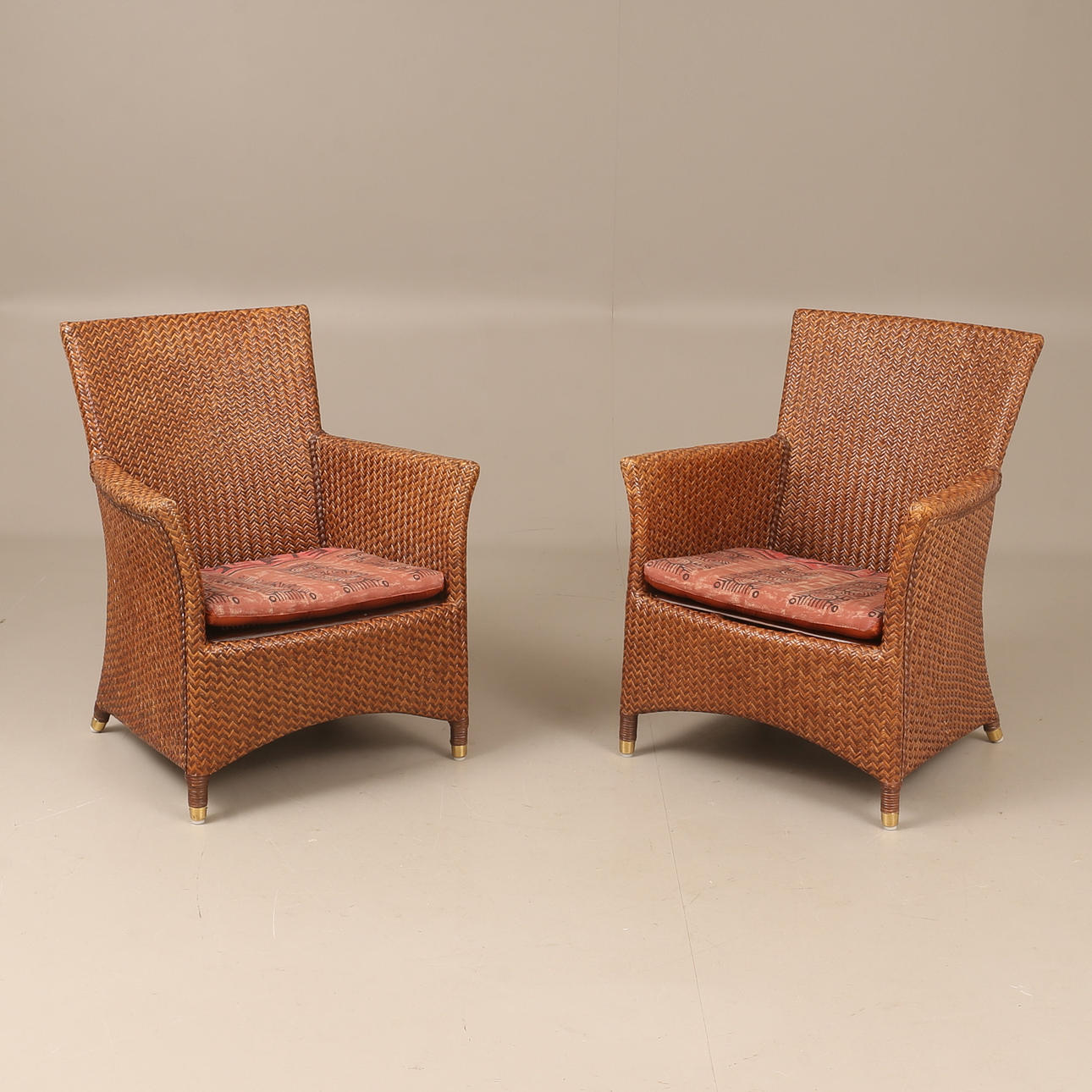 SESSEL, 2 Stück, Rattan.