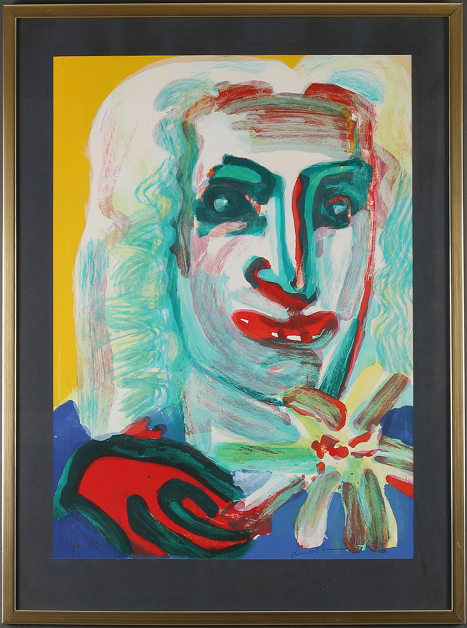 BENGT LINDSTRÖM. "Carl von Linné", färglitografi, signerad och numrerad 94/99.