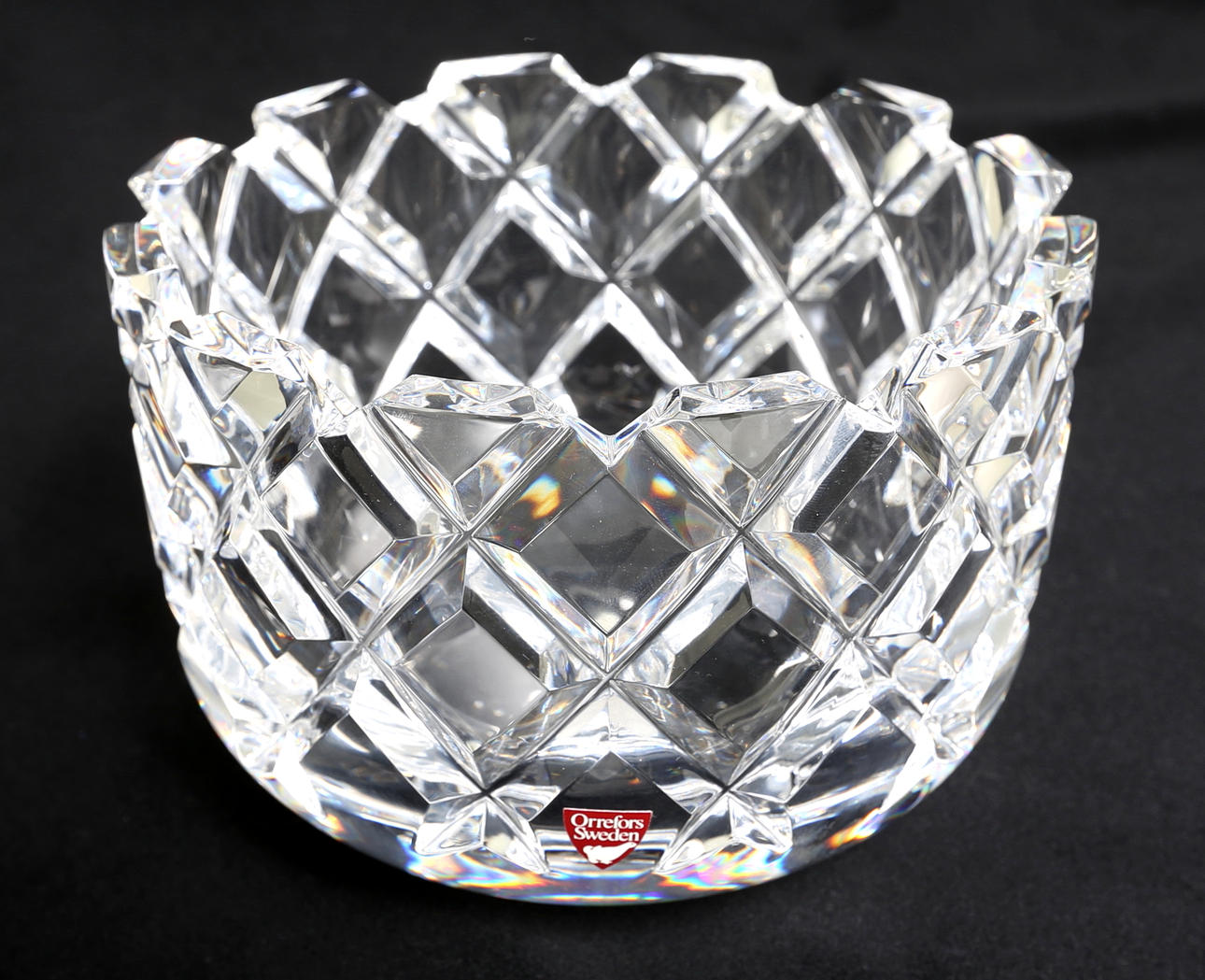 GUNNAR CYREN. Skål, glas, "Sofiero", signerad.