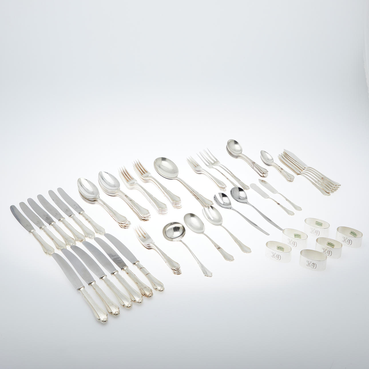 Martín, cubertería/servicio, baño de plata de los 90 (84).